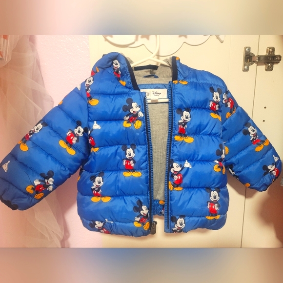 GAP Jackets & Coats Mickey Disney Quilted Jacket Unisex Poshmark